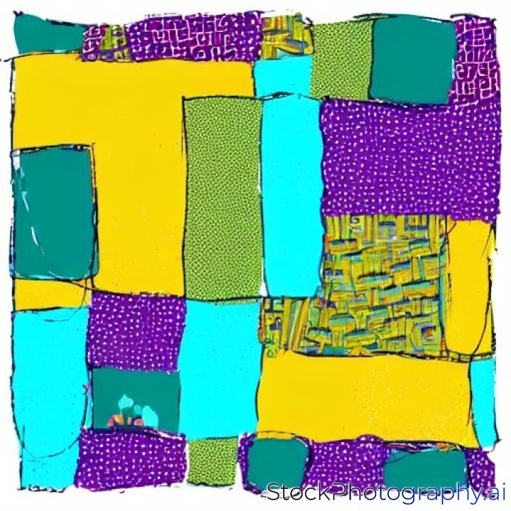 patchwork background with different textures