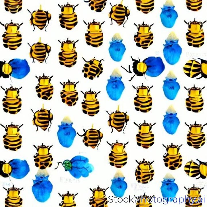Watercolor honey seamless pattern with jars of honey, bee honeycombs, flowers, honey spoons and bees on a white background.