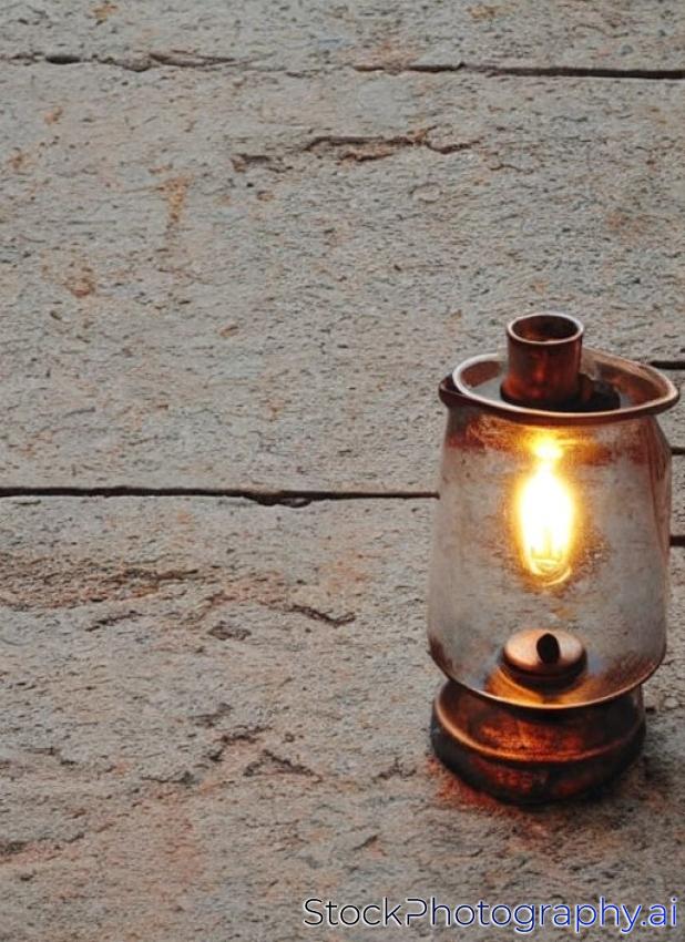 close up zoom of oil lamp arranged in patterns