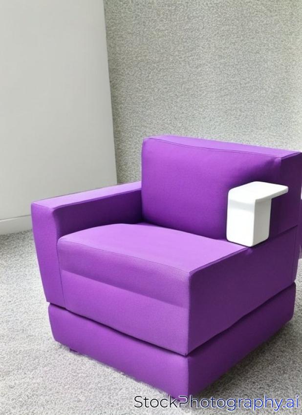 purple cube chair